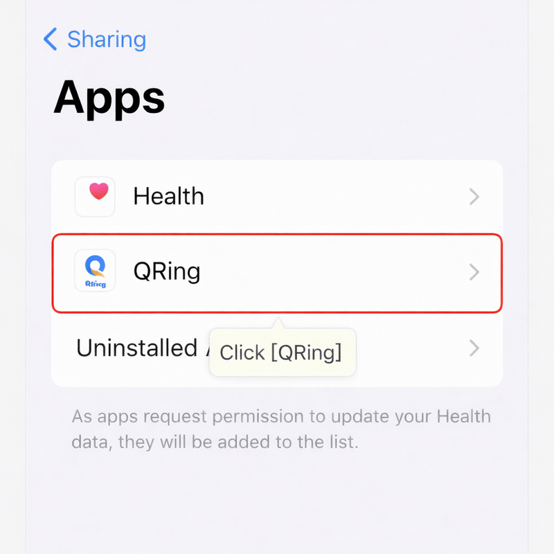 Go to Apps & select QRing